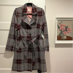 Plaid Cabi Trench Coat Jacket